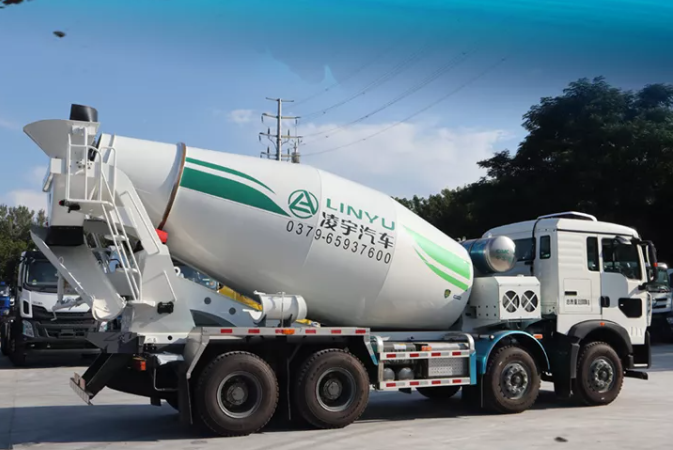 hybrid mixer truck