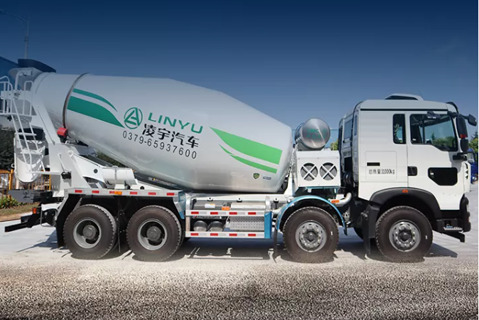 hybrid mixer truck