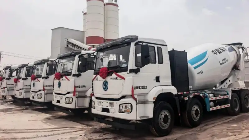 CIMC Vehicles' new energy concrete mixer trucks contribute to the construction of projects exceeding 100 million yuan, supporting the development of "Beautiful Xinjiang"